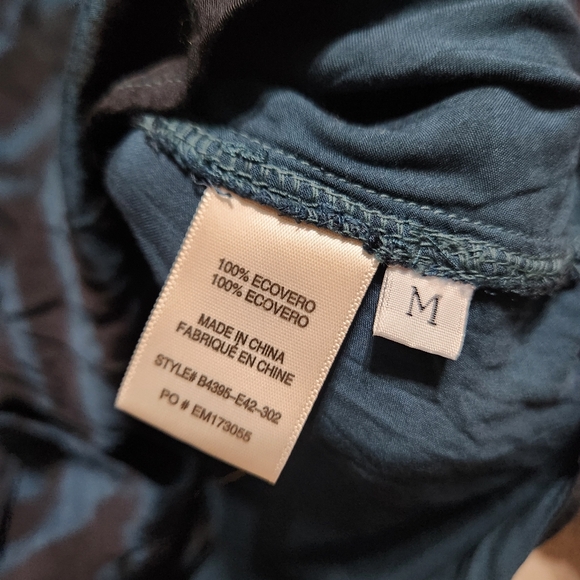 Bella Dahl Blue Zebra Blouse - Picture 3 of 4